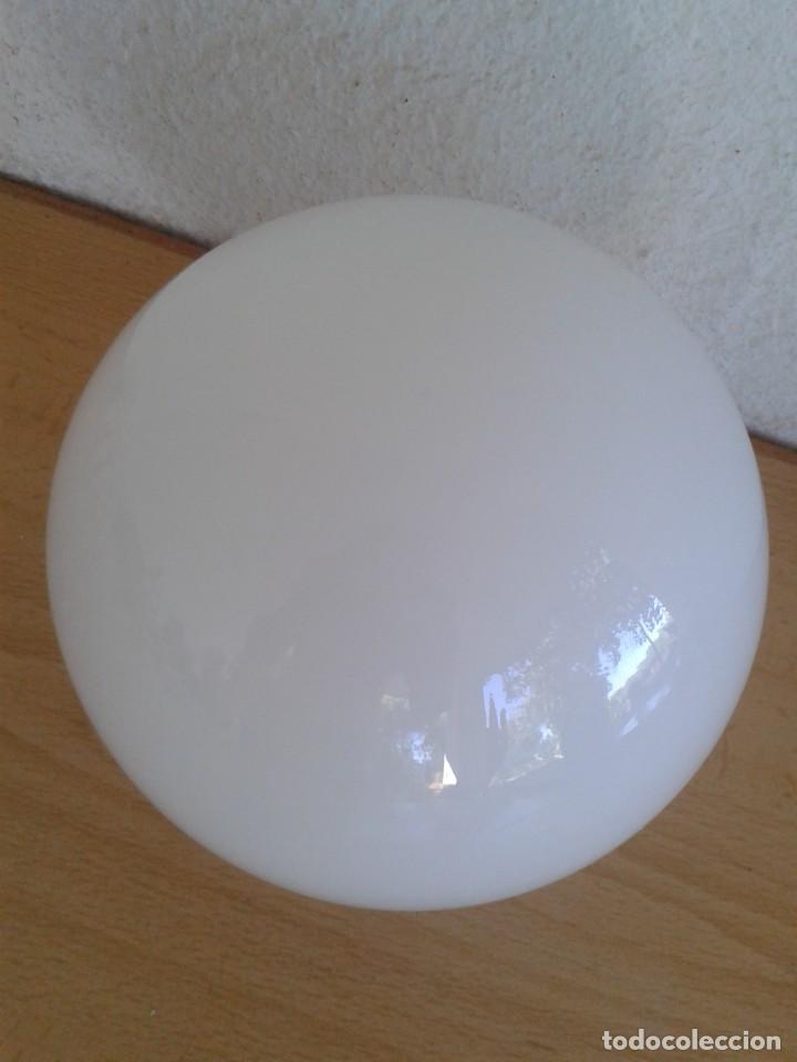 Antig&uuml;edades: TULIPA GLOBO CRISTAL BLANCO OPALINA - Foto 4