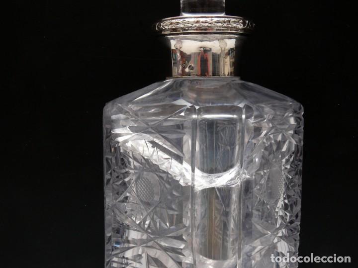 Antig&uuml;edades: Botella de licor de cristal de Bohemia - Foto 6