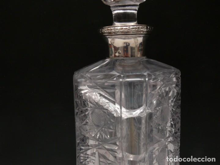 Antig&uuml;edades: Botella de licor de cristal de Bohemia - Foto 7