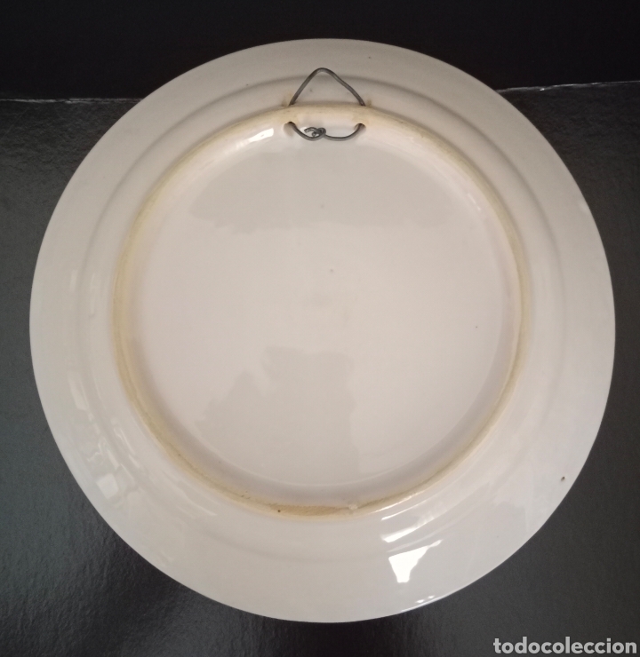 Antig&uuml;edades: PLATO DE CER&Aacute;MICA DE MANISES 22 cm - Foto 2