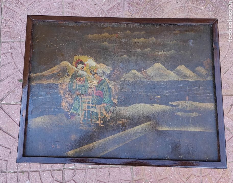 Antig&uuml;edades: MESA AUXILIAR ESTILO JAPONES - Foto 2
