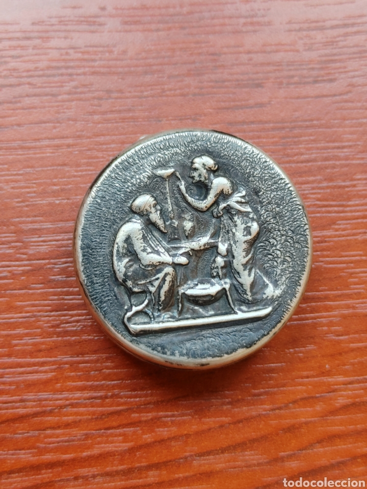 Antig&uuml;edades: Pastillero en plata. - Foto 5