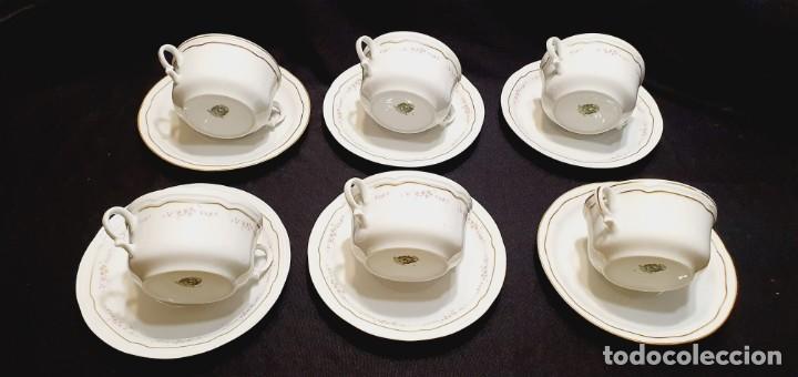 Antig&uuml;edades: 6 tazas consom&eacute; Irabia. - Foto 2