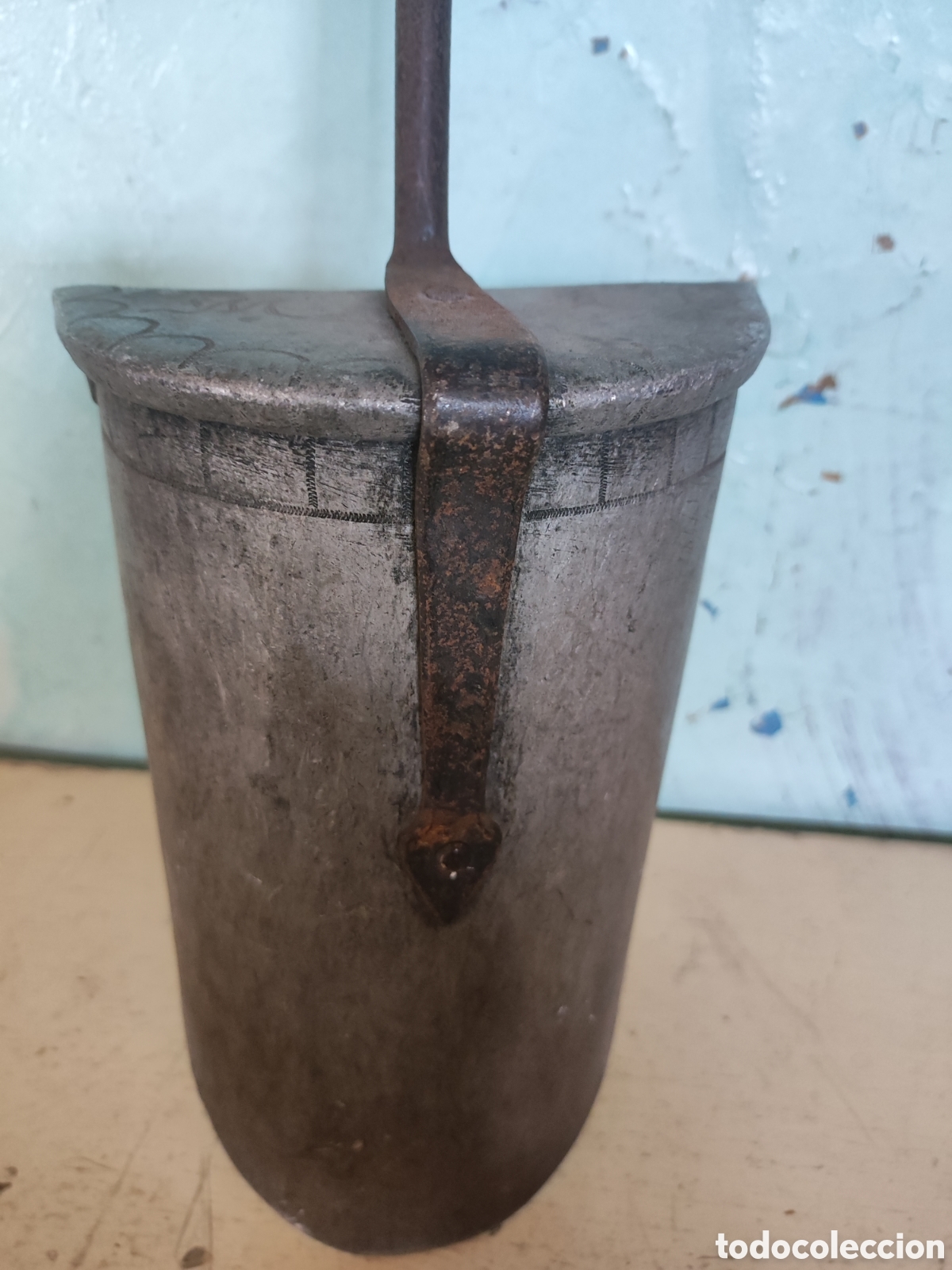 Antig&uuml;edades: Cazo en hierro y aluminio - Foto 3
