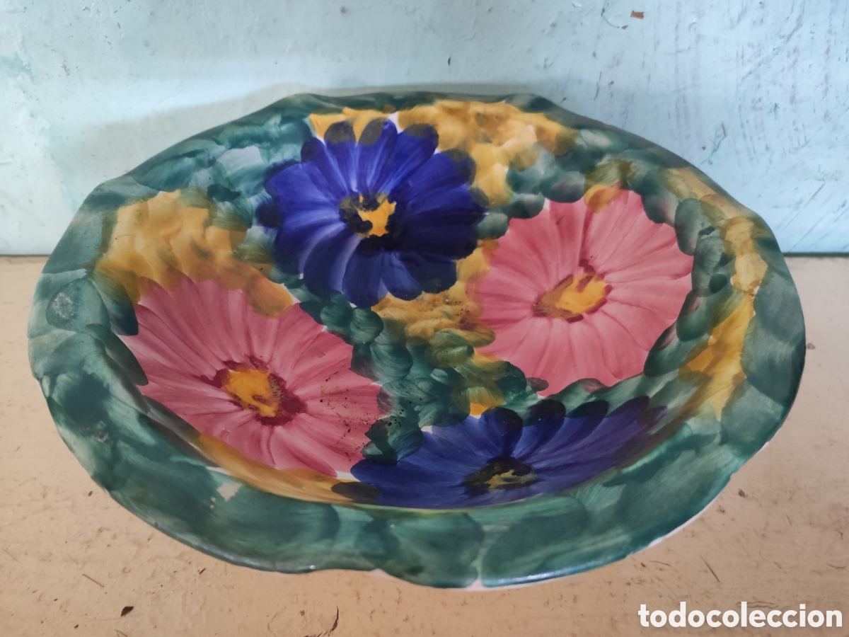 Antig&uuml;edades: Frutero de cer&aacute;mica - Foto 2