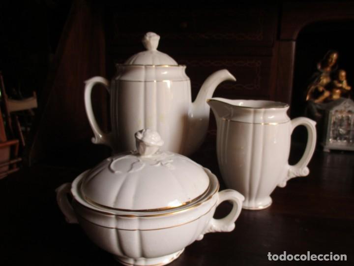 Antig&uuml;edades: cafetera azucarero y lechera Pickman - Foto 1