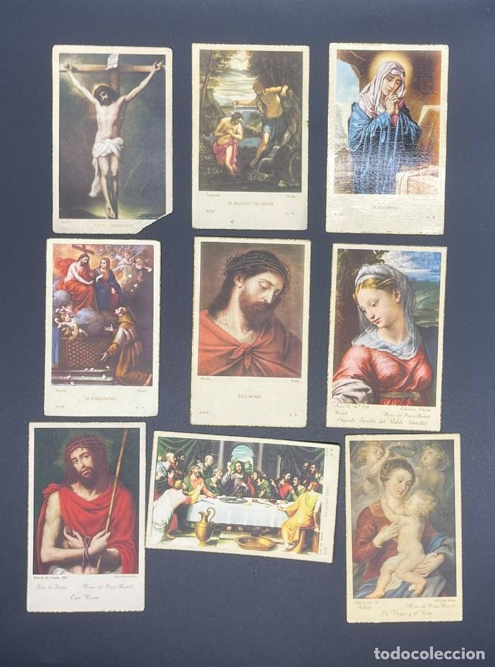 Antig&uuml;edades: LOTE DE 9 ANTIGUAS ESTAMPAS RELIGIOSAS - Foto 1