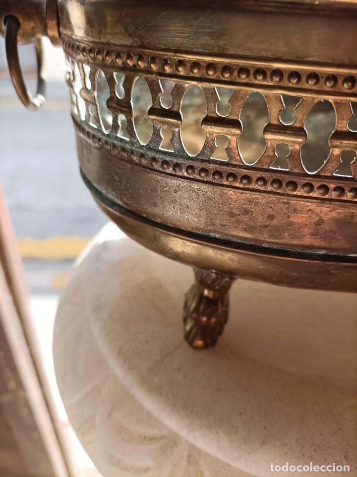 Antig&uuml;edades: ANTIGUO MACETERO /COBRE .CUBREMACETAS - Foto 3