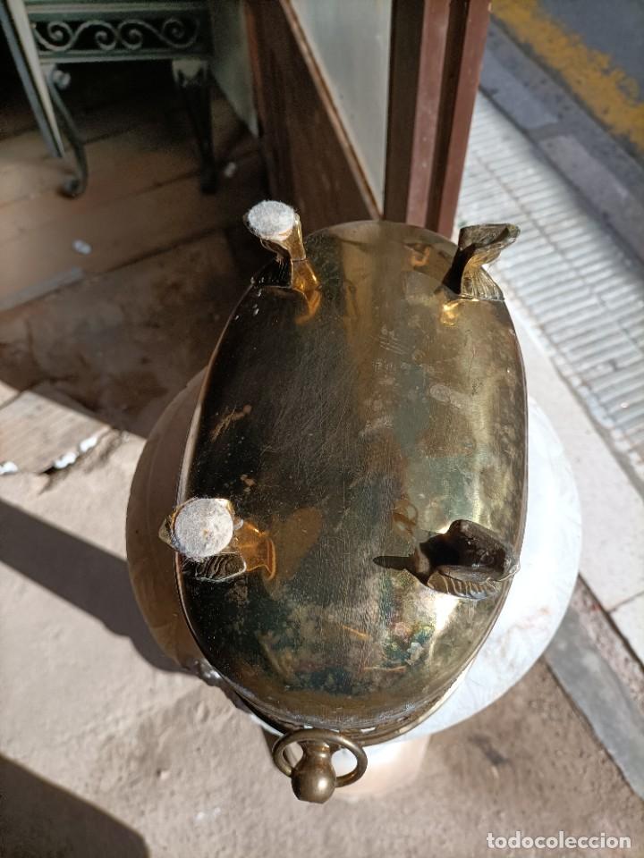 Antig&uuml;edades: ANTIGUO MACETERO /COBRE .CUBREMACETAS - Foto 5