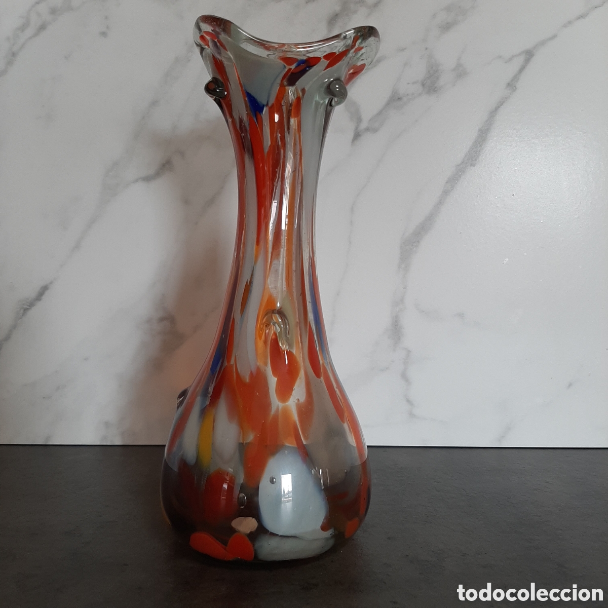 Antig&uuml;edades: JARR&Oacute;N CRISTAL MURANO 24cm - Foto 3