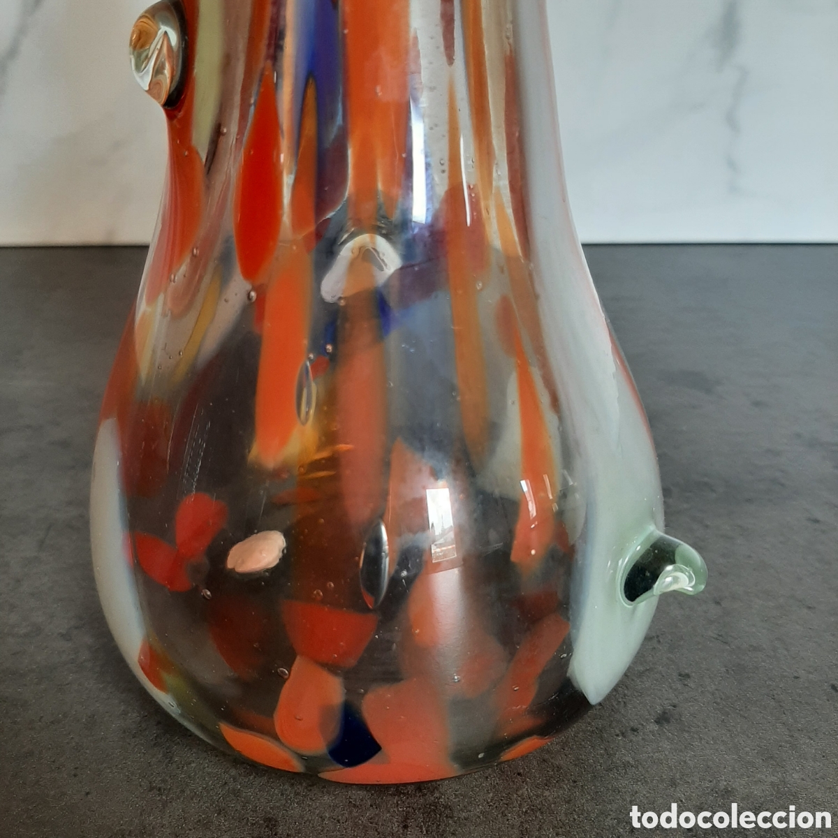 Antig&uuml;edades: JARR&Oacute;N CRISTAL MURANO 24cm - Foto 7