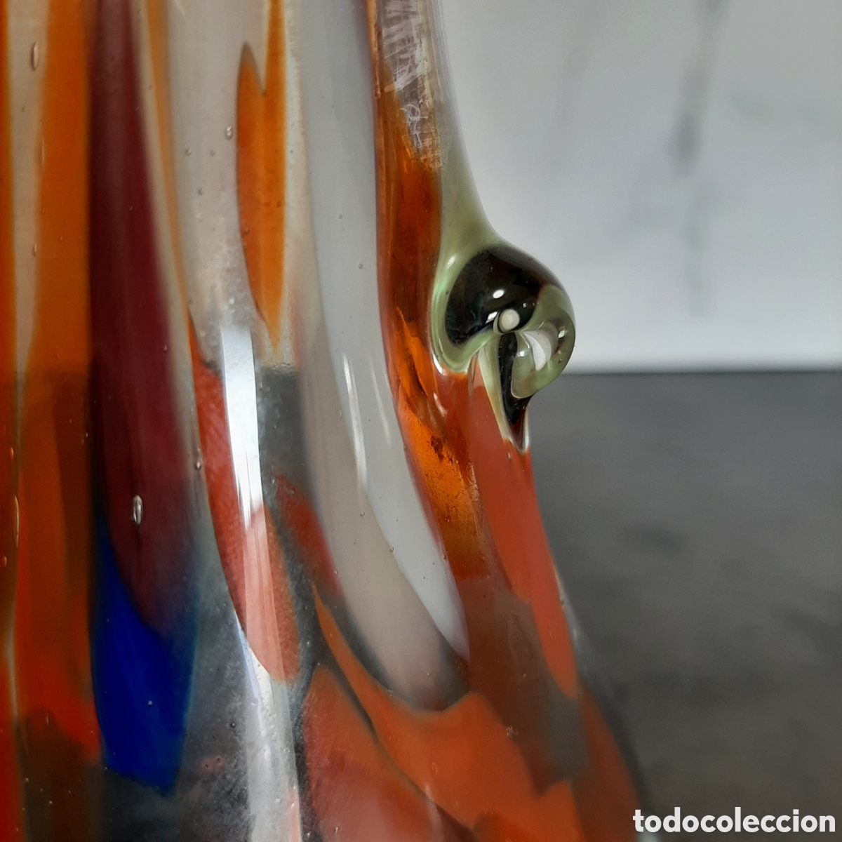 Antig&uuml;edades: JARR&Oacute;N CRISTAL MURANO 24cm - Foto 8