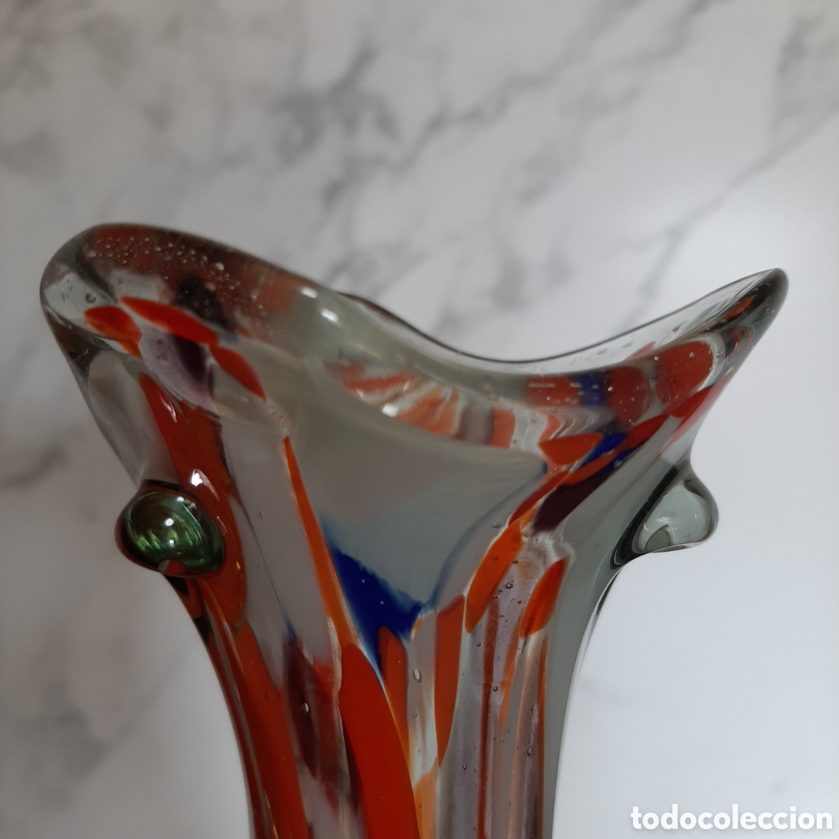 Antig&uuml;edades: JARR&Oacute;N CRISTAL MURANO 24cm - Foto 9