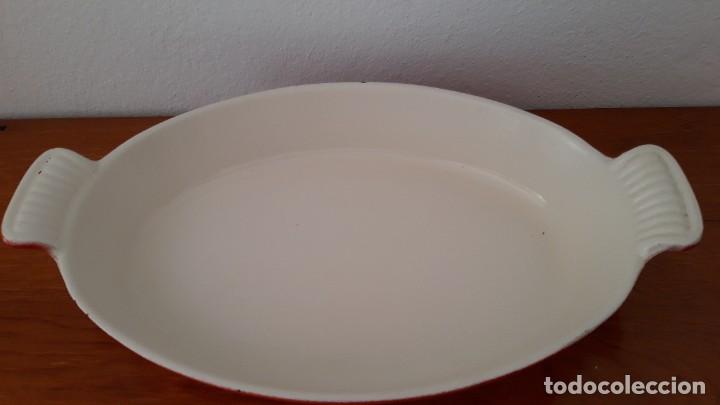 Antig&uuml;edades: Bandeja de hierro fundido esmaltado - Foto 3