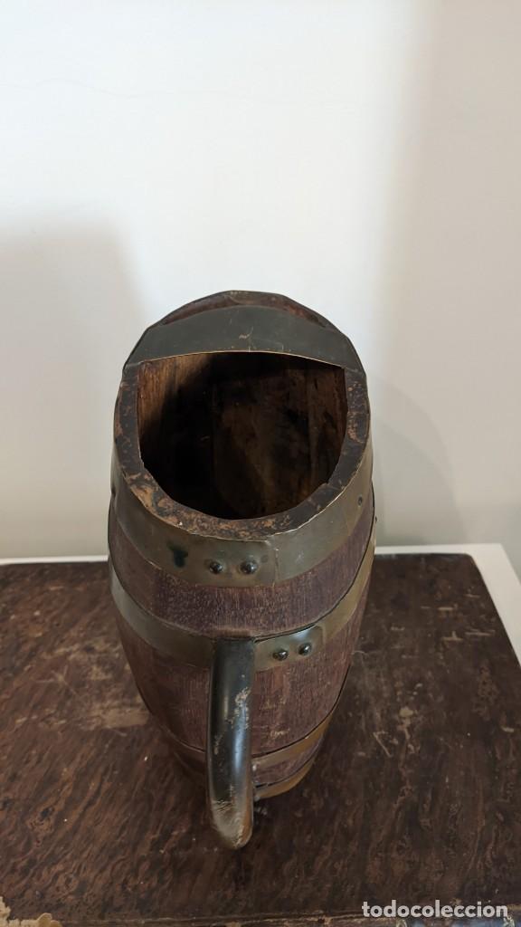 Antig&uuml;edades: LOTE 3 JARRA MADERA LAT&Oacute;N - Foto 12