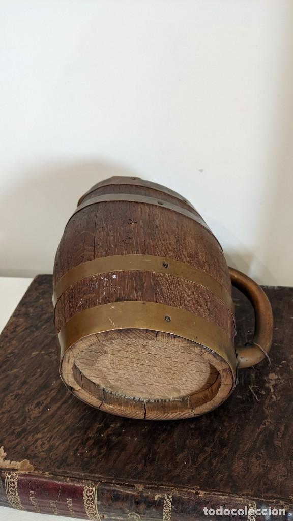 Antig&uuml;edades: LOTE 3 JARRA MADERA LAT&Oacute;N - Foto 14