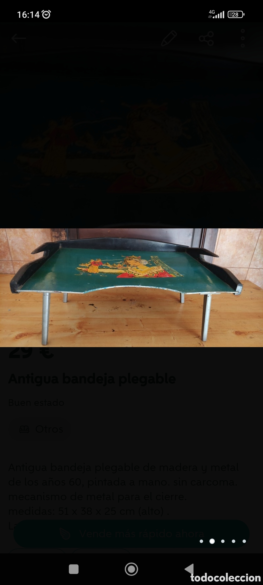 Antig&uuml;edades: ANTIGUA BANDEJA - Foto 3