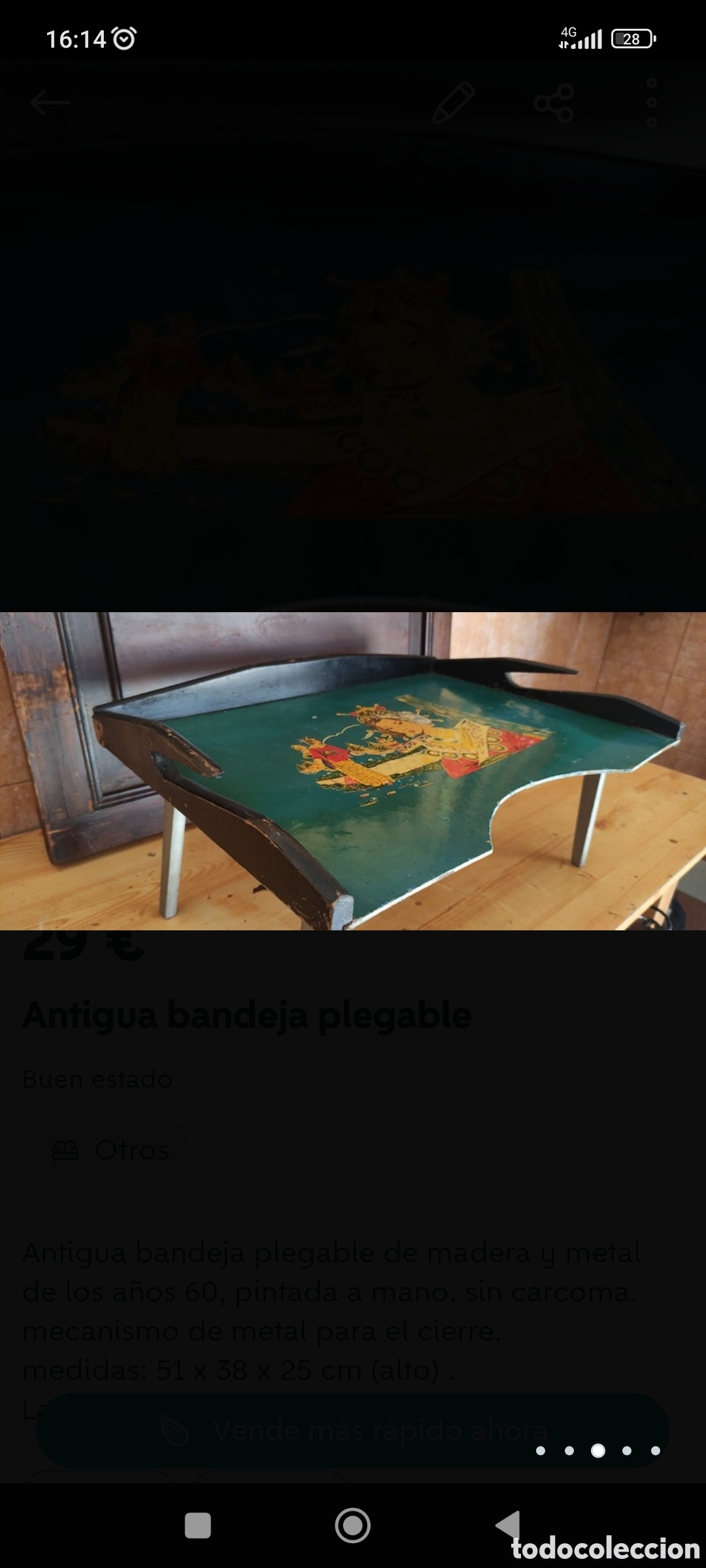Antig&uuml;edades: ANTIGUA BANDEJA - Foto 4