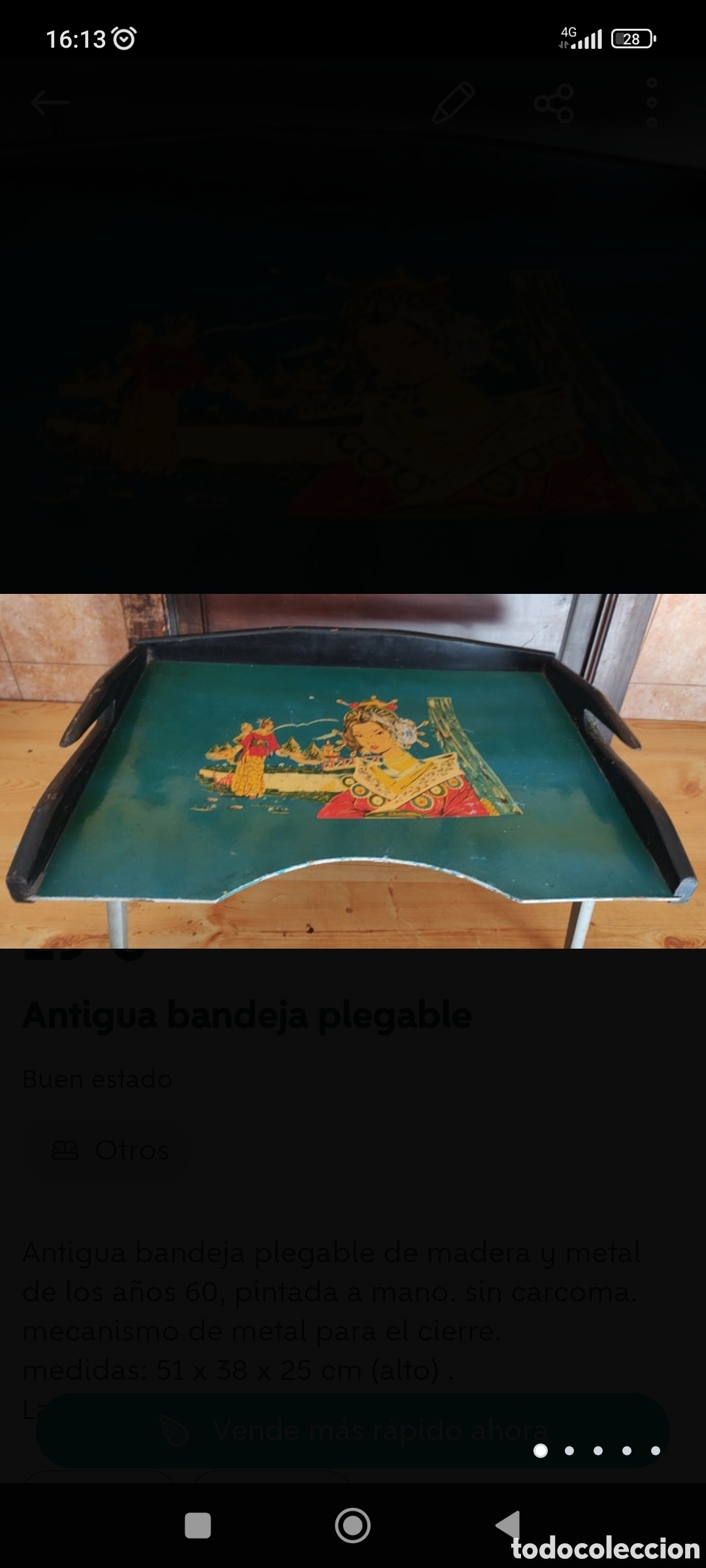 Antig&uuml;edades: ANTIGUA BANDEJA - Foto 5
