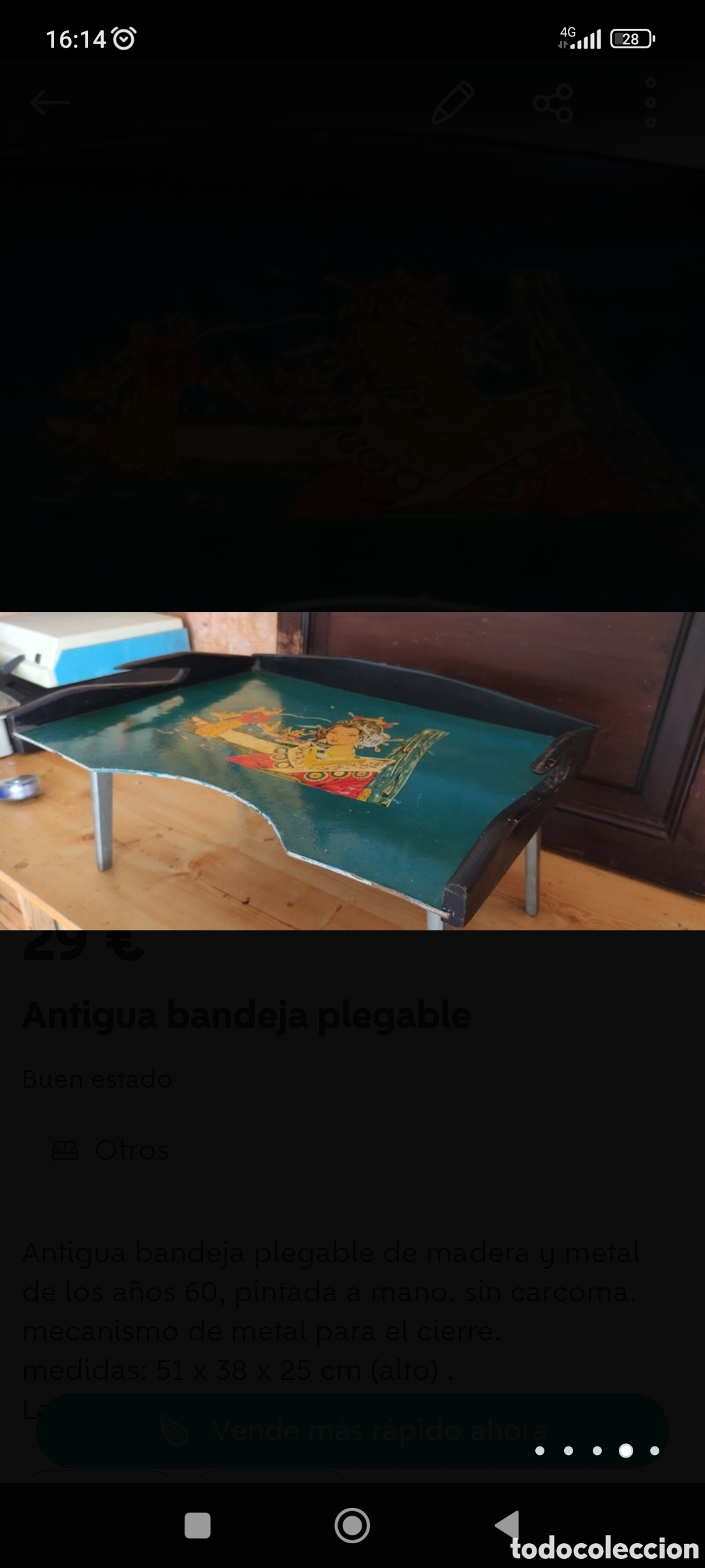 Antig&uuml;edades: ANTIGUA BANDEJA - Foto 7