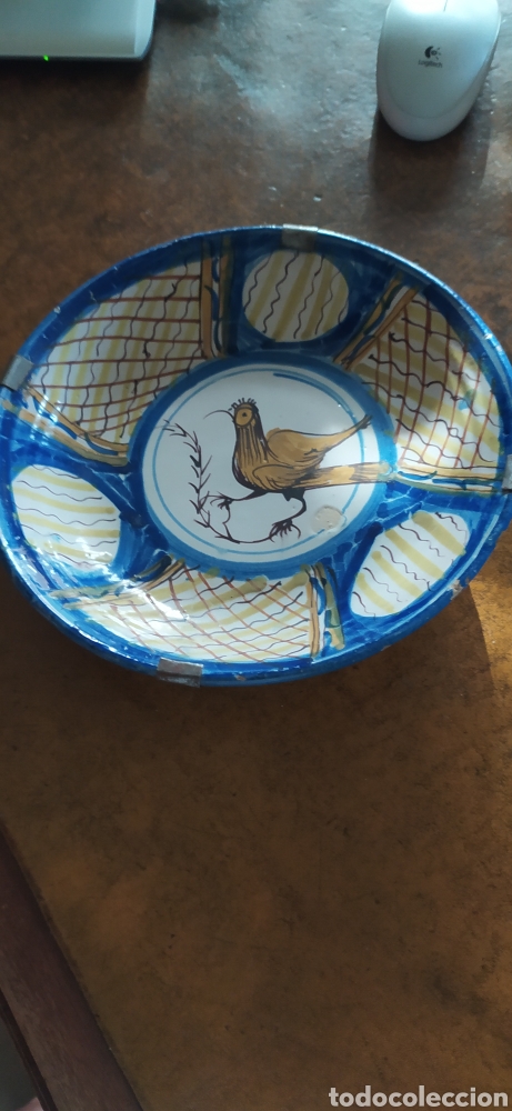 Antig&uuml;edades: Plato antiguo Manises - Foto 1