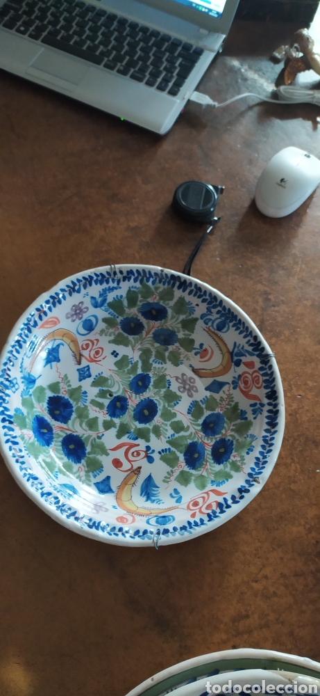 Antig&uuml;edades: Plato de Manises 26 cms - Foto 1