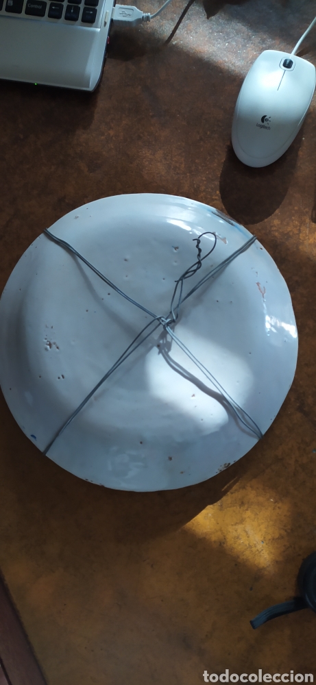 Antig&uuml;edades: Plato de Manises 26 cms - Foto 2