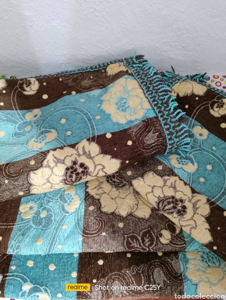 Antiguidades: Lote conjunto de fundas de cojin rectangular tela brocada 75&times;53