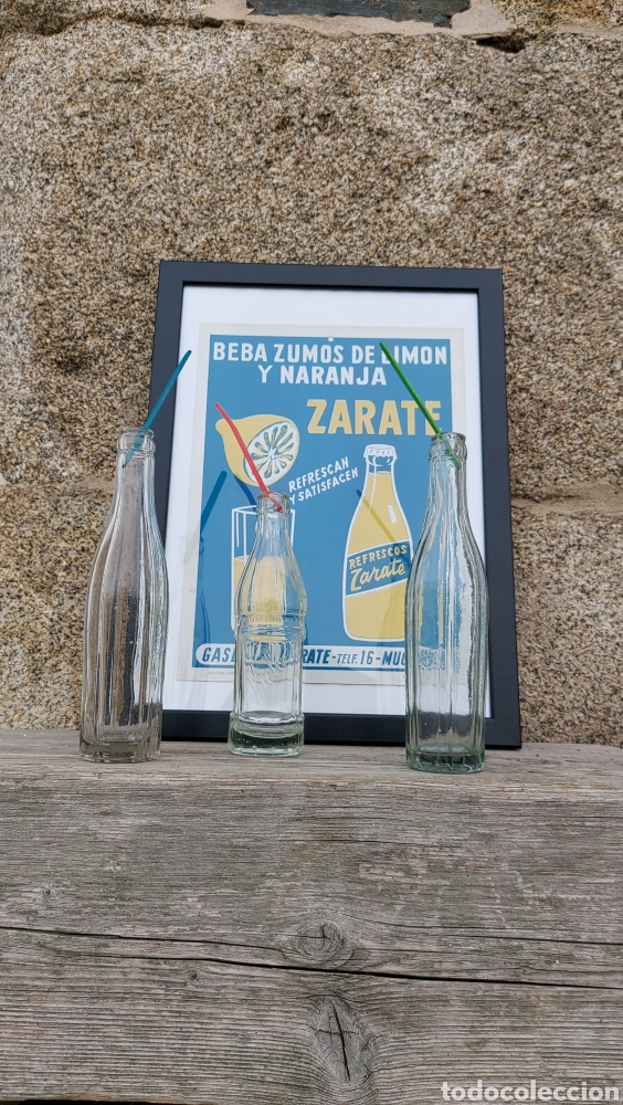 Antig&uuml;edades: Botellas antiguas refrescos Z&aacute;rate - Foto 3