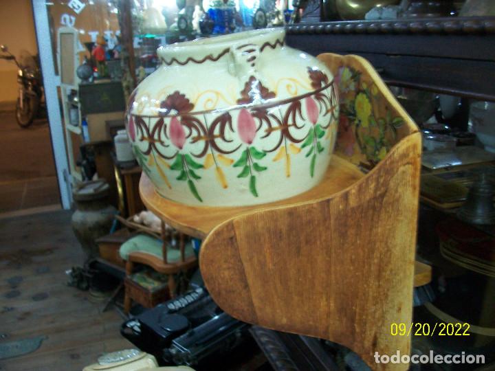 Antig&uuml;edades: ANTIGUO JARRON CON SOPORTE - Foto 4