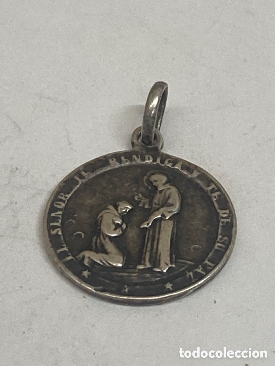 Antig&uuml;edades: Medalla de plata religiosa - Foto 1