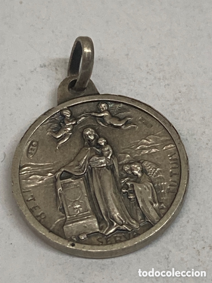 Antig&uuml;edades: Medalla de plata religiosa - Foto 2