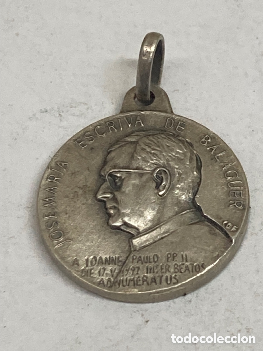 Antig&uuml;edades: Medalla de plata religiosa - Foto 1