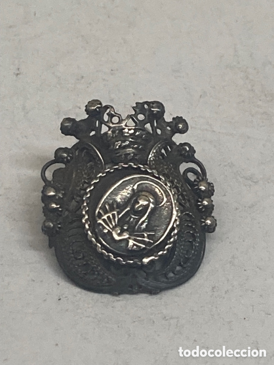 Antig&uuml;edades: Medalla de plata religiosa - Foto 1