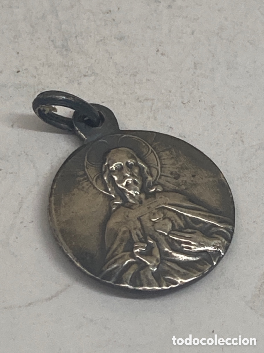 Antig&uuml;edades: Medalla de plata religiosa - Foto 1