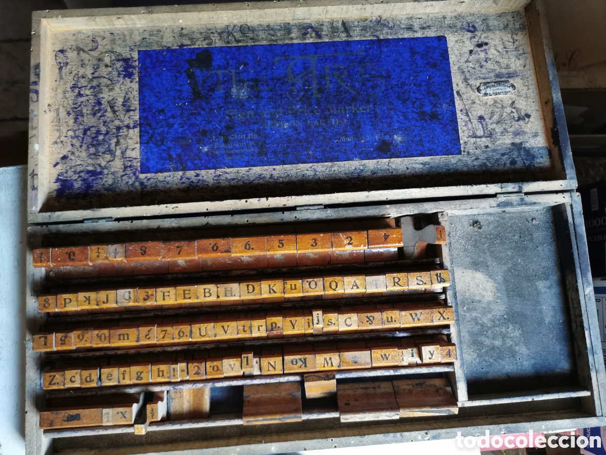 Antig&uuml;edades: Antigua imprenta de madera - Foto 2