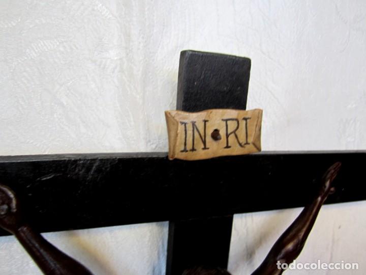 Antig&uuml;edades: Cristo C12 madera tallada SXIX - Foto 2