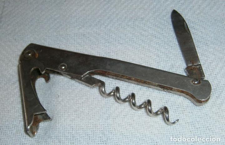 Antig&uuml;edades: abridor sacacorchos con navaja - Foto 1