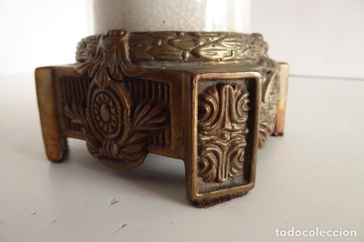 Antig&uuml;edades: GRAN CENTRO DE MESA AD&Egrave;LE CAREY CON BASE DE BRONCE - Foto 9