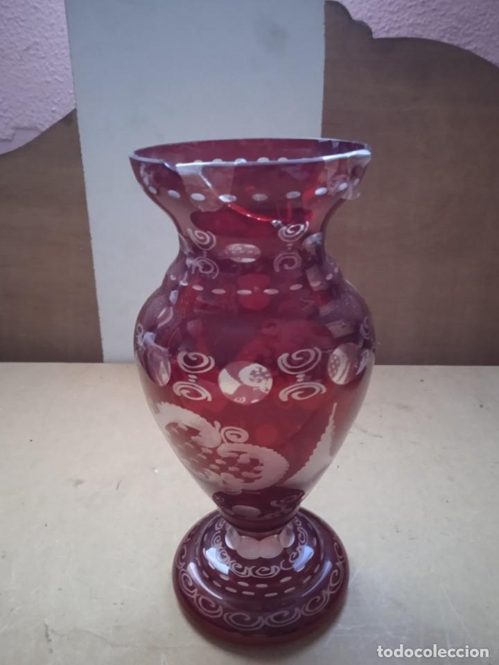 Antig&uuml;edades: Florero bohemia - Foto 3