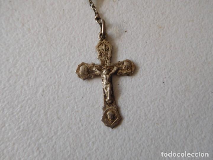 Antig&uuml;edades: Rosario antiguo de plata - Foto 2
