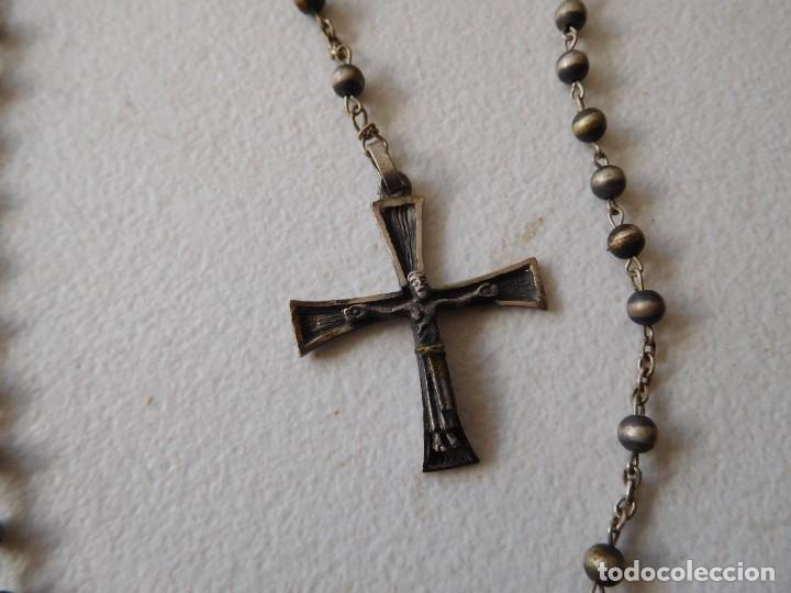 Antig&uuml;edades: Rosario antiguo de plata - Foto 2