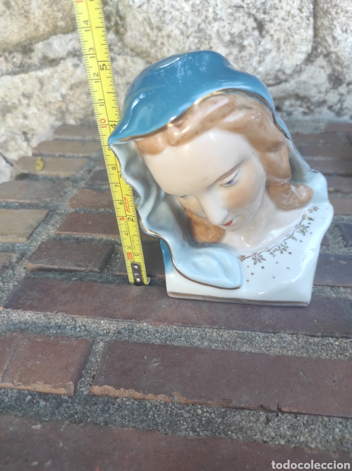 Antig&uuml;edades: Virgen de porcelana - Foto 5