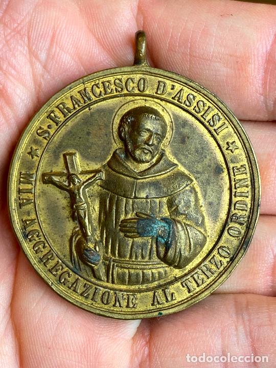 Antig&uuml;edades: MEDALLA RELIGIOSA SAN FRANCISCO DE ASIS, - Foto 8