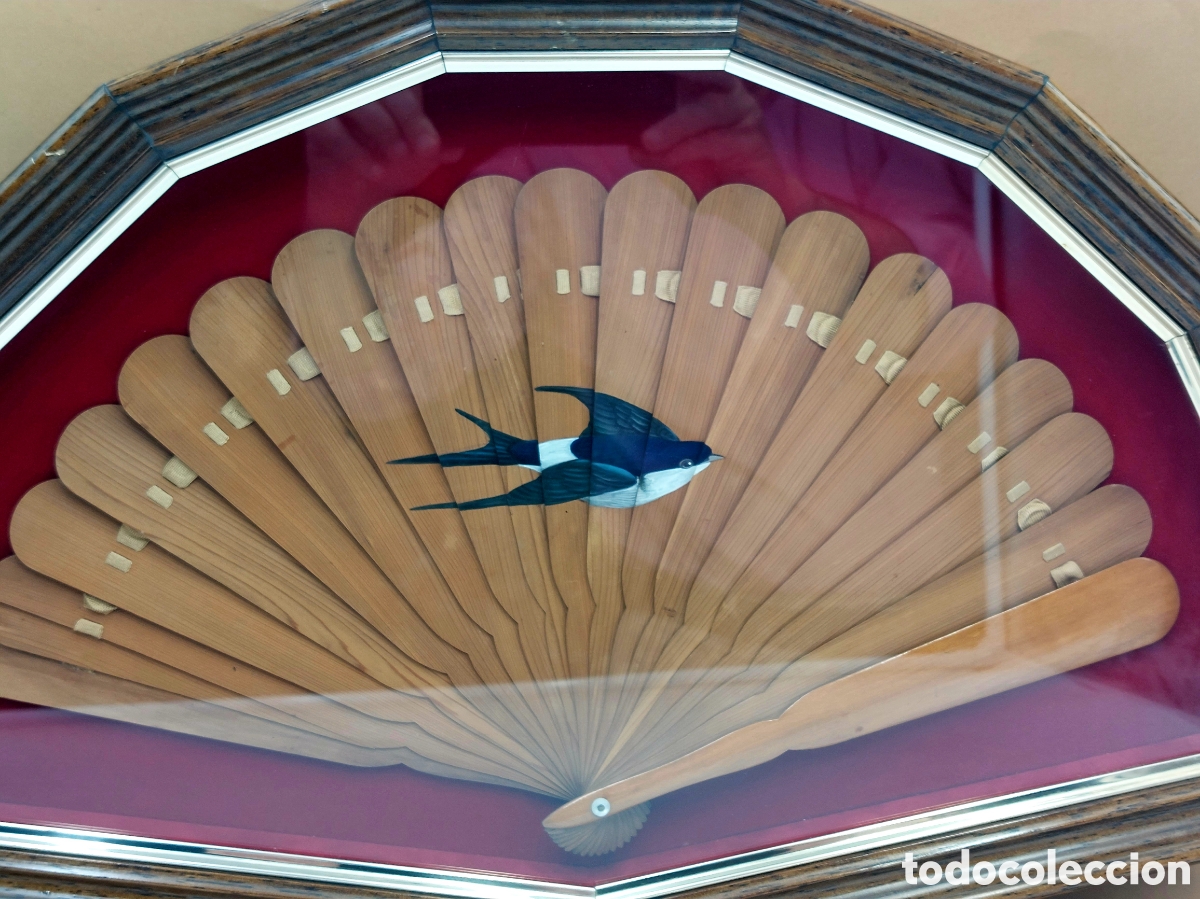 Antig&uuml;edades: ABANICO DE S&Aacute;NDALO PINTADO - Foto 2