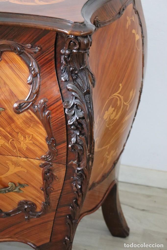 Antig&uuml;edades: tocador con incrustaciones de nogal - Foto 2