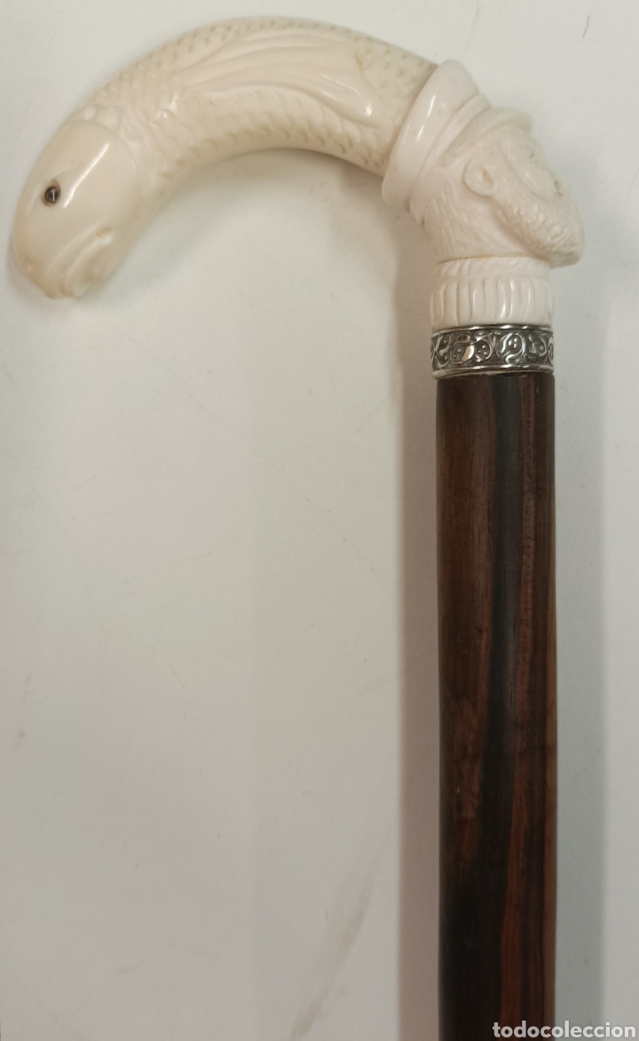 Antig&uuml;edades: Bast&oacute;n Marf. 91cm - Foto 3