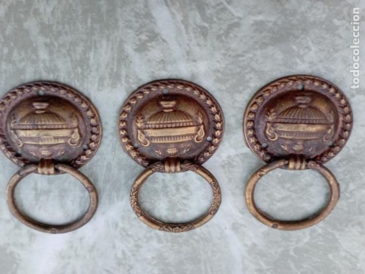 Antig&uuml;edades: PRECIOSOS TIRADORES OVALADOS. - Foto 1