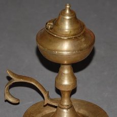 Antigüedades: ANTIGUA LAMPARA DE ACEITE MODELO CAPUCHINA DE LOS AÑOS 20