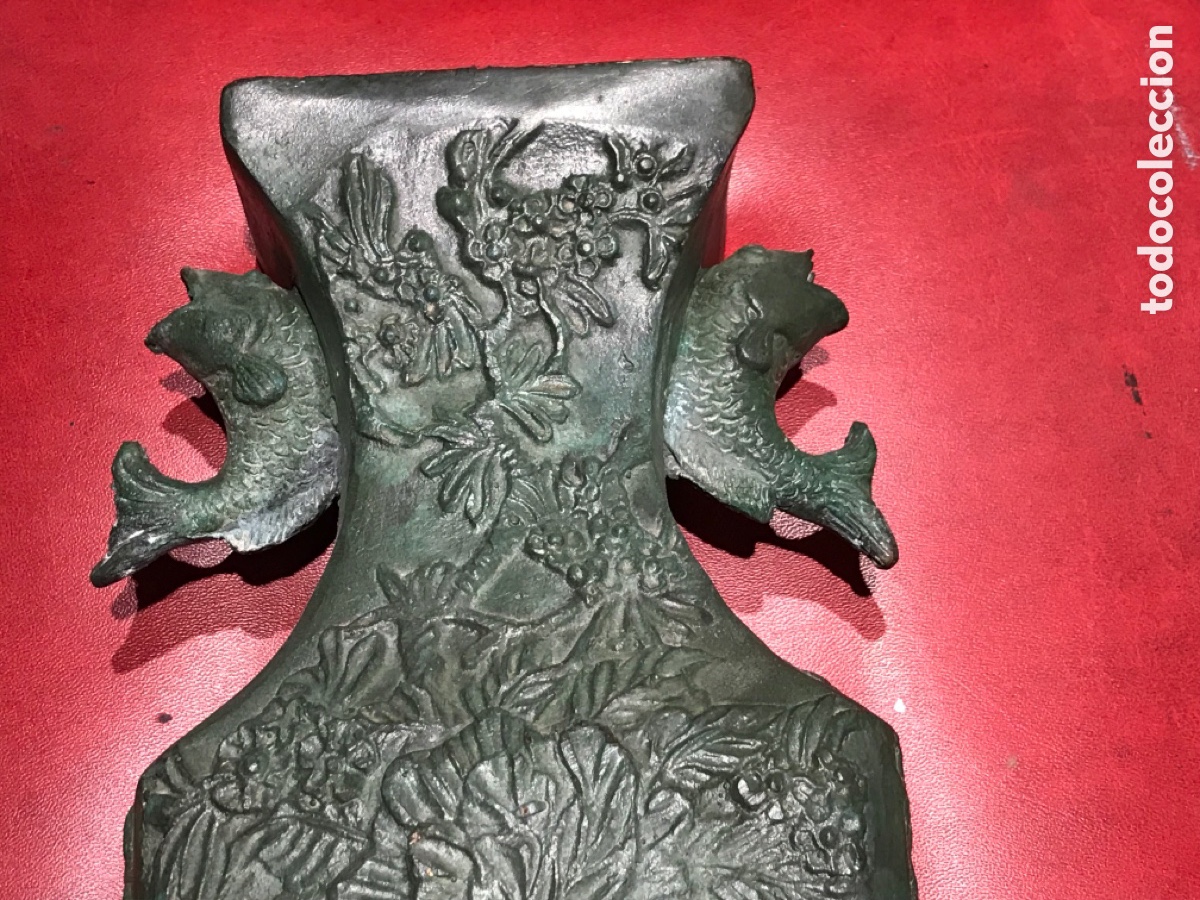 Antig&uuml;edades: Jarron bronce (estilo modernista) 28 cm. - Foto 4
